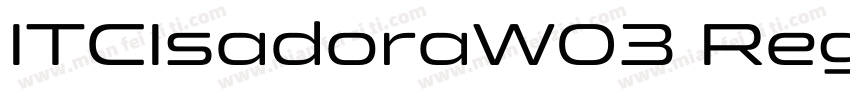 ITCIsadoraW03 Regular Regular字体转换